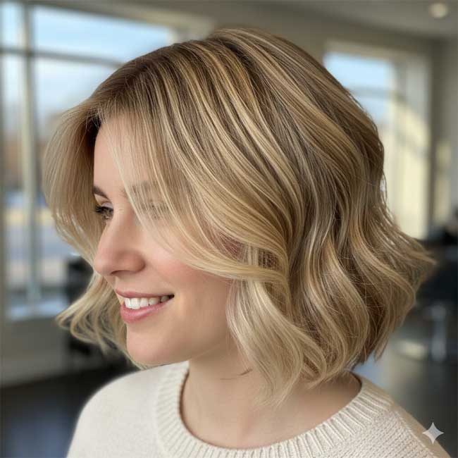 Am besten kommt der Effekt bei welligem oder lockigem Haar zur Geltung, da die Bewegung im Haar die verschiedenen Farbnuancen richtig lebend